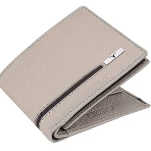 URBAN FOREST Stag Sand/Brown RFID Blocking Leather Wallet for Men